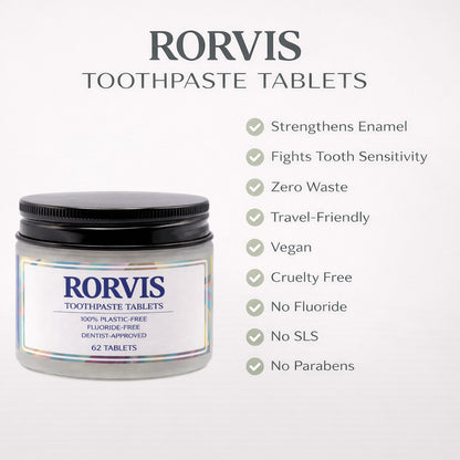 RORVIS™5% Nano Hydroxyapatite Toothpaste Tablets