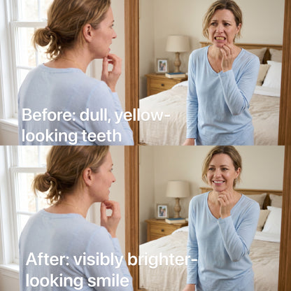 RORVIS™Whiter-Looking Teeth From The First Use — Without The Harsh Strip Experience