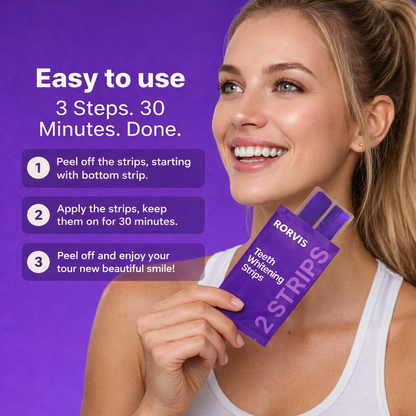 RORVIS™Whiter-Looking Teeth From The First Use — Without The Harsh Strip Experience