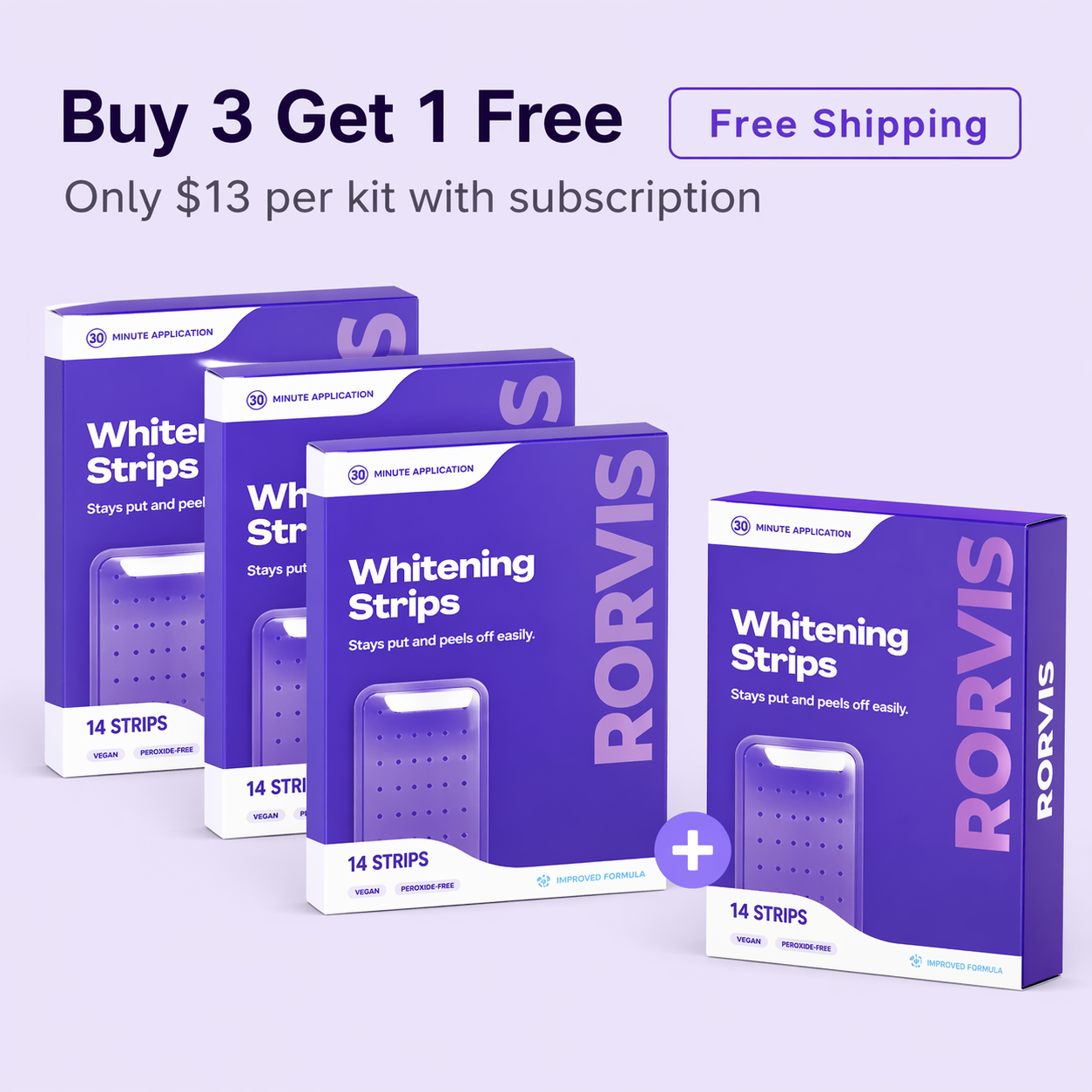 RORVIS™Whiter-Looking Teeth From The First Use — Without The Harsh Strip Experience