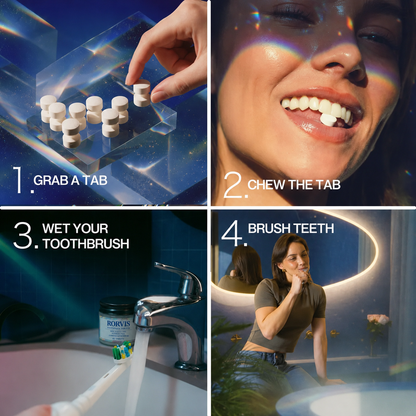 RORVIS™5% Nano Hydroxyapatite Toothpaste Tablets